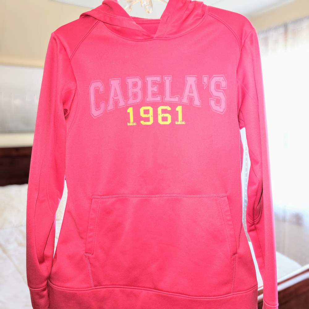 Cabela's Pink Sweater with Classic Logo